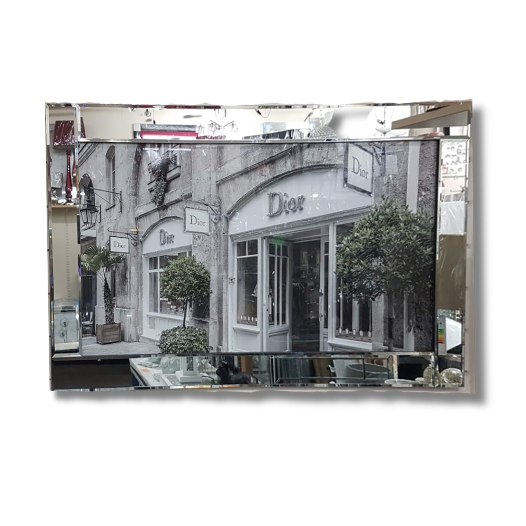 Dior Timeless Elegance Shopfront mirror framed picture