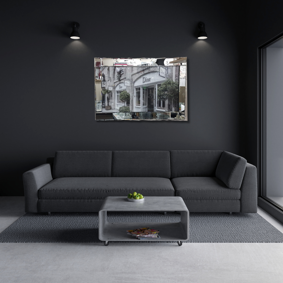 Dior Timeless Elegance Shopfront mirror framed picture
