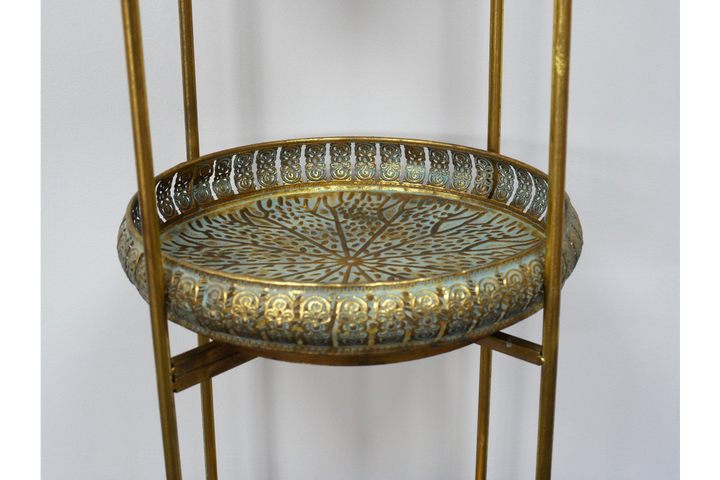3 Tier Shelves | Decorative Metal Display Shelf for Home & Décor