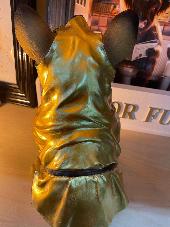 French Bulldog resin boxing gloves & robe decorative quirky ornaments