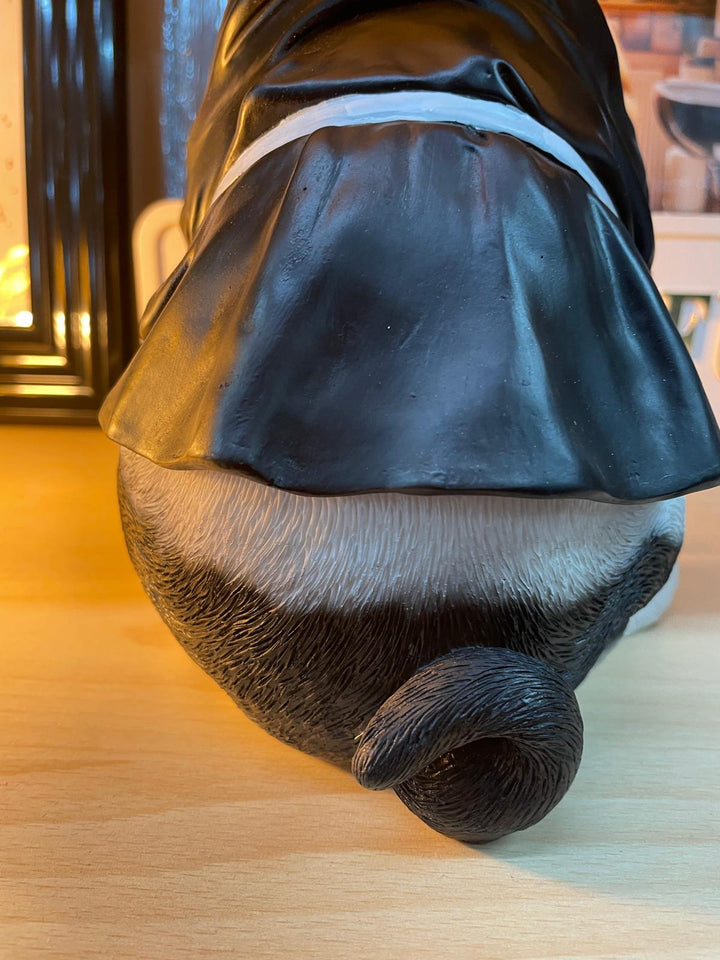 French Bulldog resin boxing gloves & robe decorative quirky ornaments