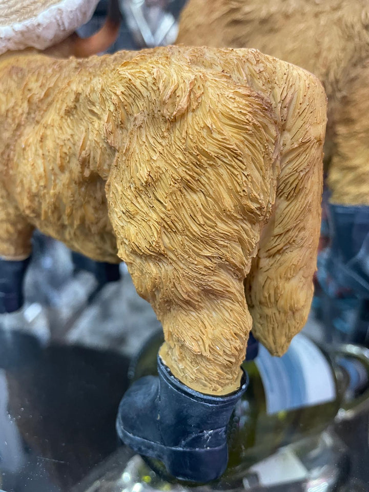 Highland Cow wearing wellies and cowboy hat Ornament