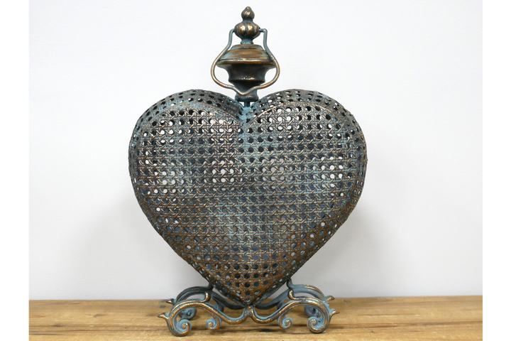 Heart Candle Holder metal Ornament Shabby Chic Tealight Holder home décor