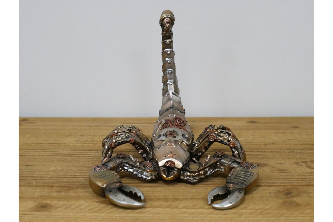 Steampunk Scorpion Decorative Ornament Industrial Resin Animal Sculpture