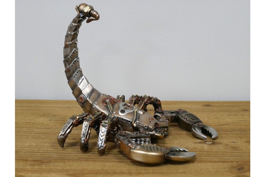 Steampunk Scorpion Decorative Ornament Industrial Resin Animal Sculpture