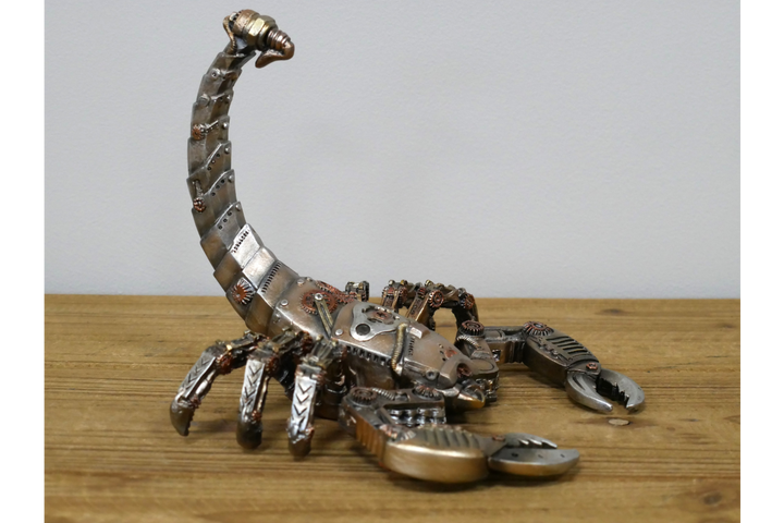 Steampunk Scorpion Decorative Ornament Industrial Resin Animal Sculpture