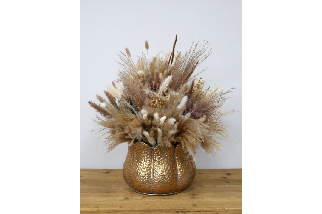 Metal Vase Planter Flower elegant Style artificial dry flowerws Ornament decor