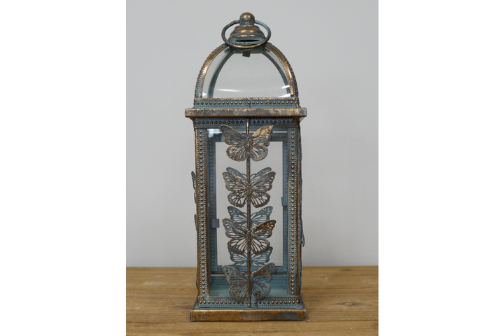 Butterfly Design Metal Candle Lantern Holder home décor