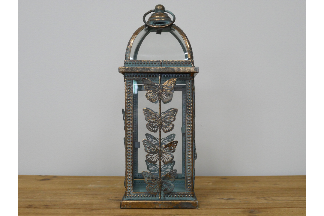 Butterfly Design Metal Candle Lantern Holder home décor