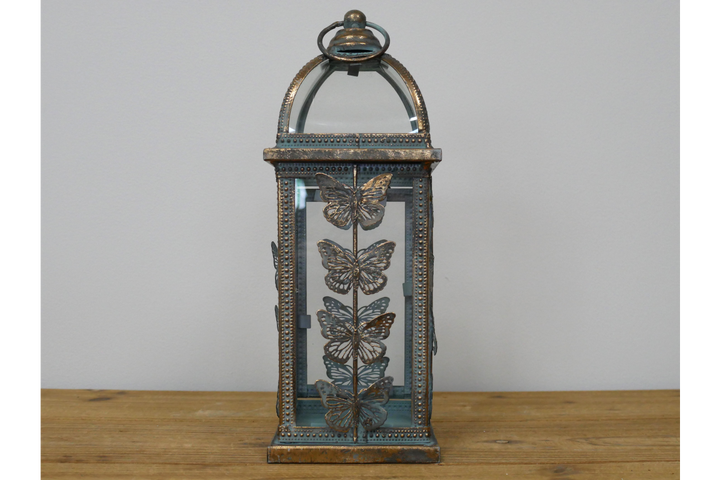 Butterfly Design Metal Candle Lantern Holder home décor