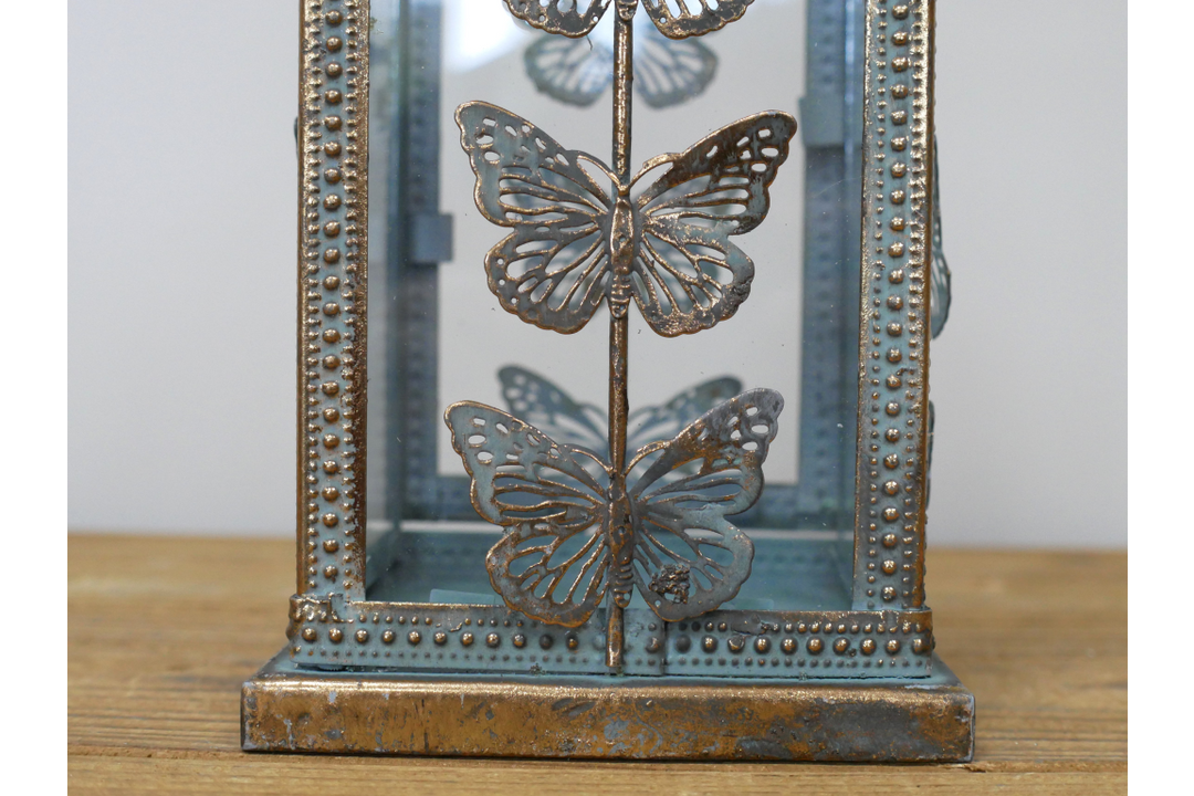Butterfly Design Metal Candle Lantern Holder home décor