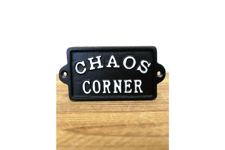 Fun & Sarcastic Wall Signs – Chaos Corner, Pain in the Ass & Make This Shit Up