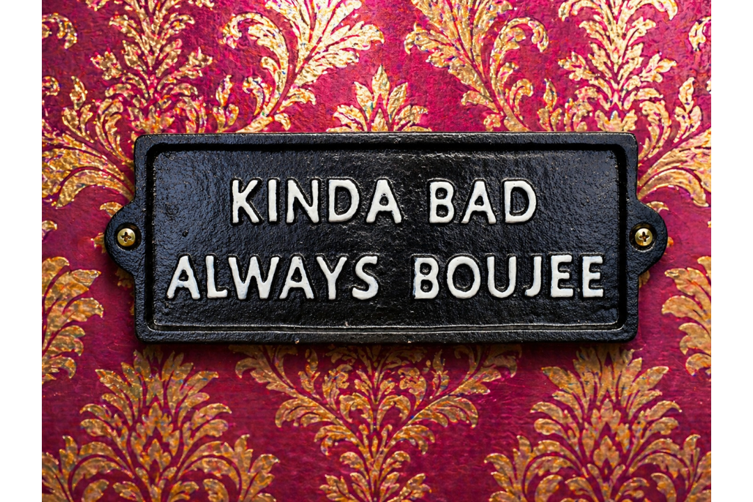 Garden Bar, Talk Shite & Always Boujee Wall Signs – Humorous Decorative Signs