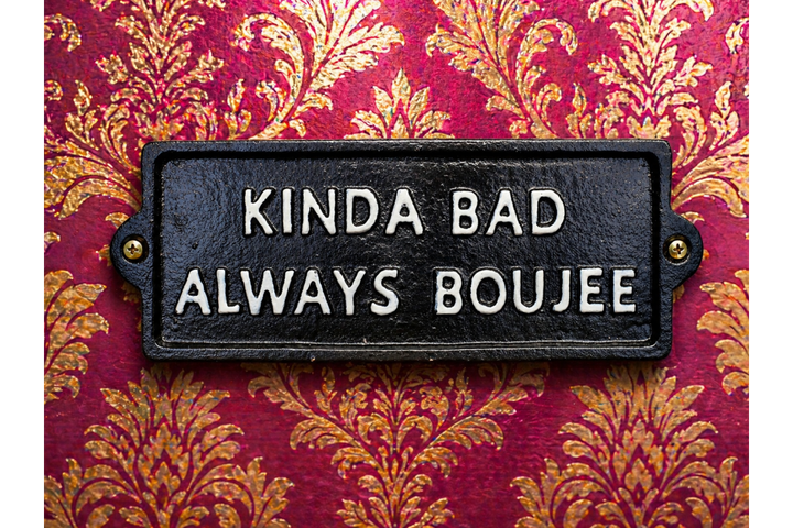 Garden Bar, Talk Shite & Always Boujee Wall Signs – Humorous Decorative Signs