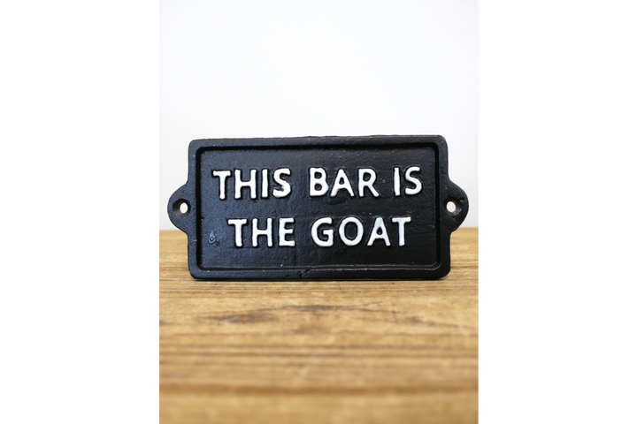 Humorous Bar Wall Signs – Feed a Hangover, This Bar Is the GOAT & Adulting Zone