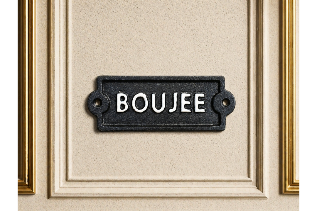 Humorous Statement Wall Signs – Unhinged, Surrounded by Pricks & Boujee Decorative Signs