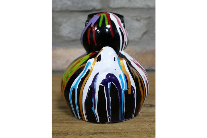 Cool Duck Resin Ornament with Multicolour Splash and Sunglasses
