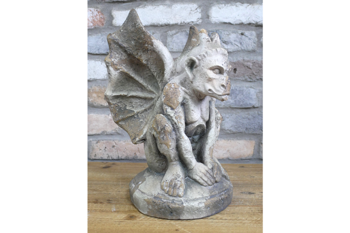 Gothic Gargoyle Statue – Winged Demon Stone Effect Halloween Home Decor