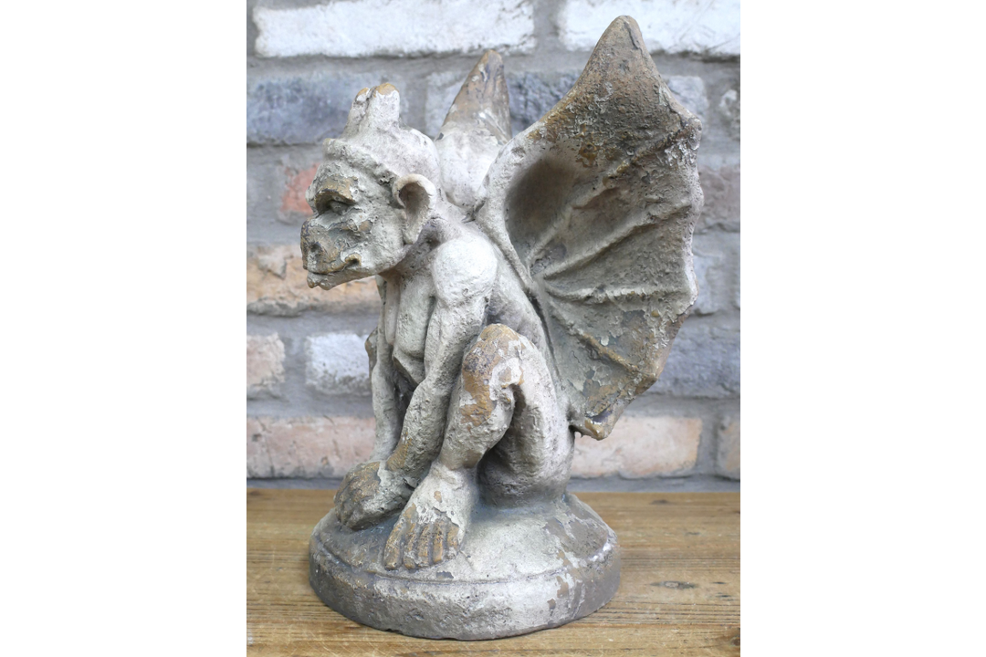 Gothic Gargoyle Statue – Winged Demon Stone Effect Halloween Home Decor