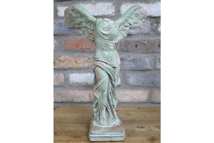 Angel on Bust with Spread Wings – Pastel Green MGO Ornament Elegant Vintage Angel Figurine