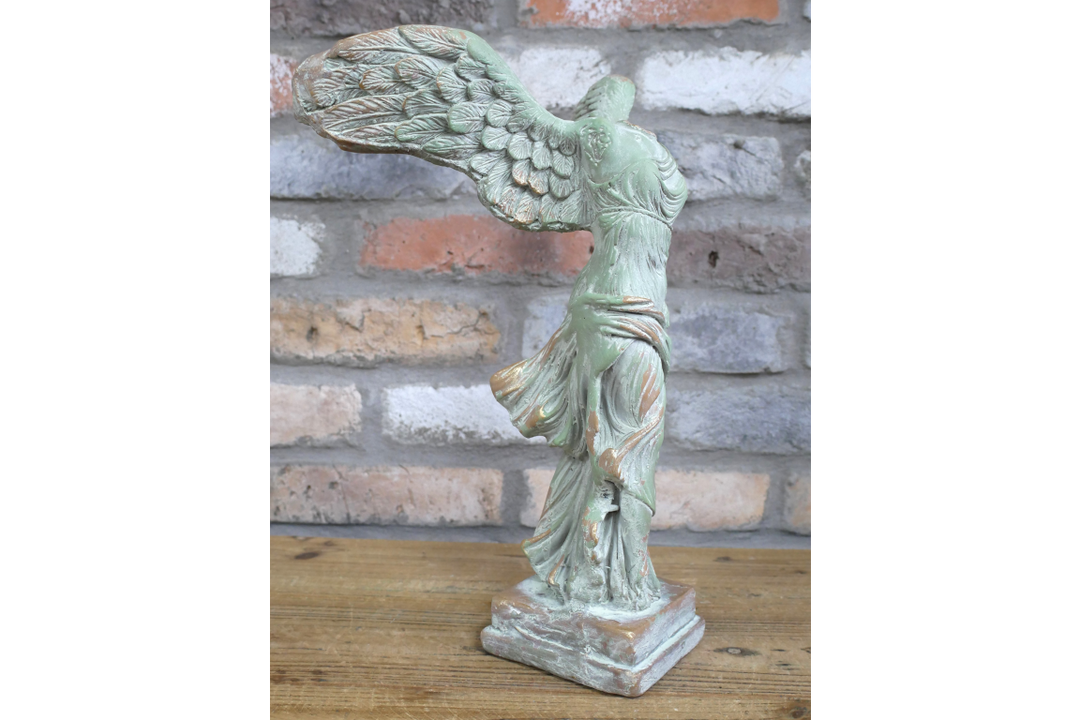 Angel on Bust with Spread Wings – Pastel Green MGO Ornament Elegant Vintage Angel Figurine