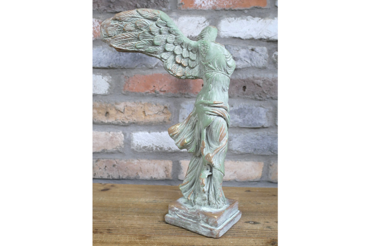 Angel on Bust with Spread Wings – Pastel Green MGO Ornament Elegant Vintage Angel Figurine