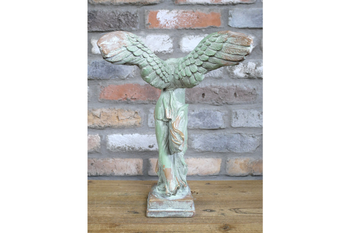 Angel on Bust with Spread Wings – Pastel Green MGO Ornament Elegant Vintage Angel Figurine