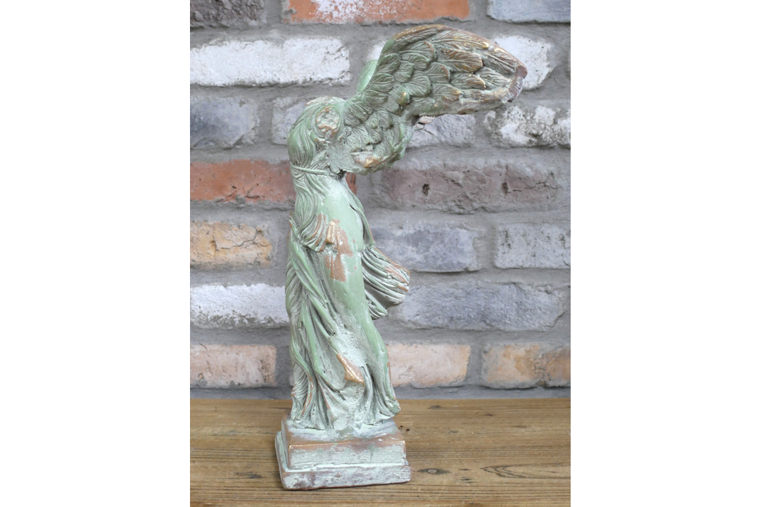 Angel on Bust with Spread Wings – Pastel Green MGO Ornament Elegant Vintage Angel Figurine