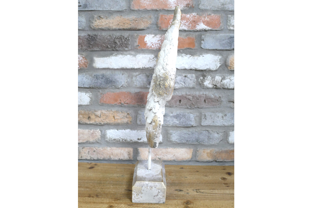 Angel Wings Bust Decorative Ornament – Stone Effect Home Decor Sculpture