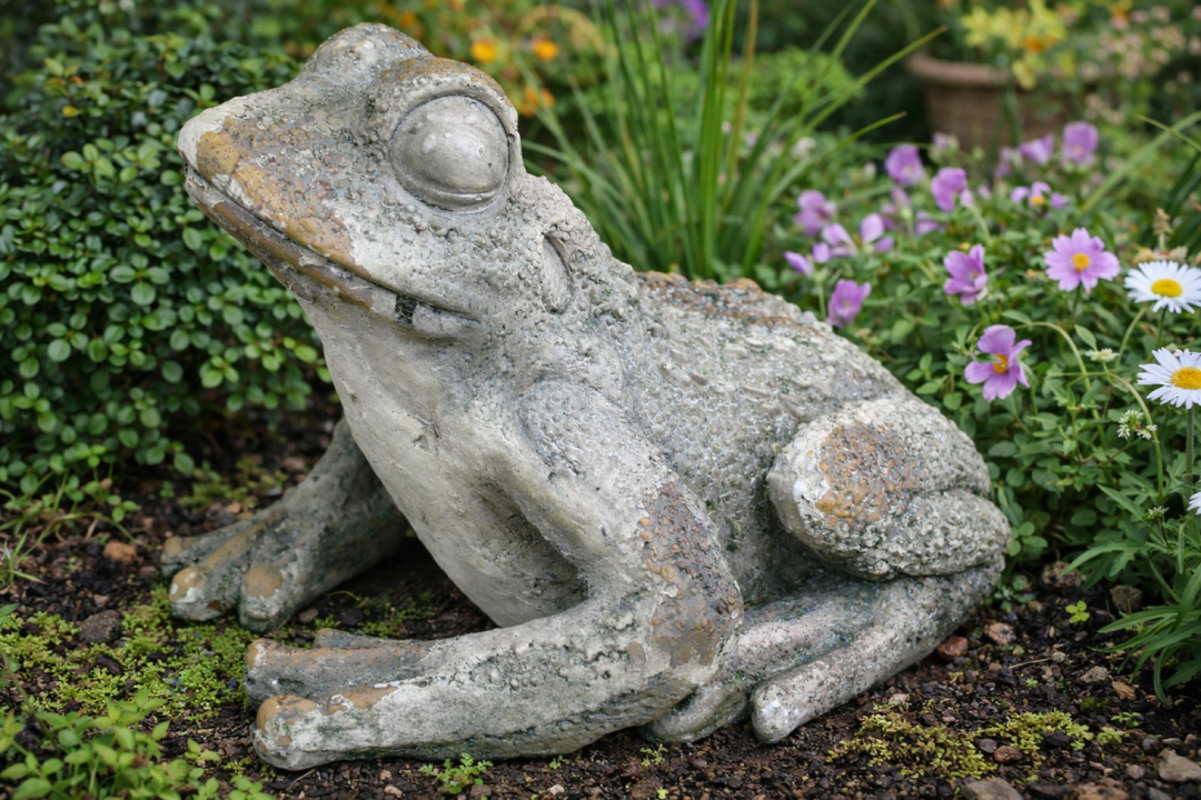 Frog, Rocking Horse & Fox MGO stone effect Decorative Ornaments – Indoor & Outdoor Home and Garden Decor