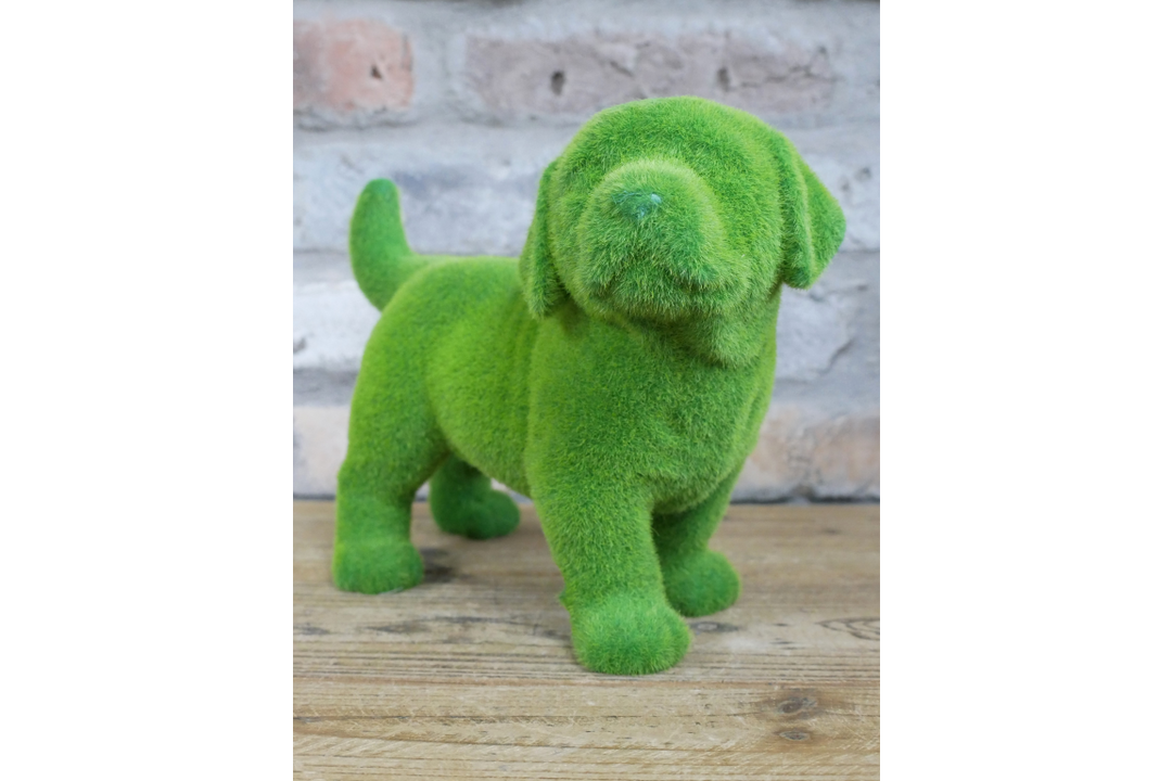 Grassy Animal Figurines – Hedgehog, Dog & Duck Decorative Garden Ornaments