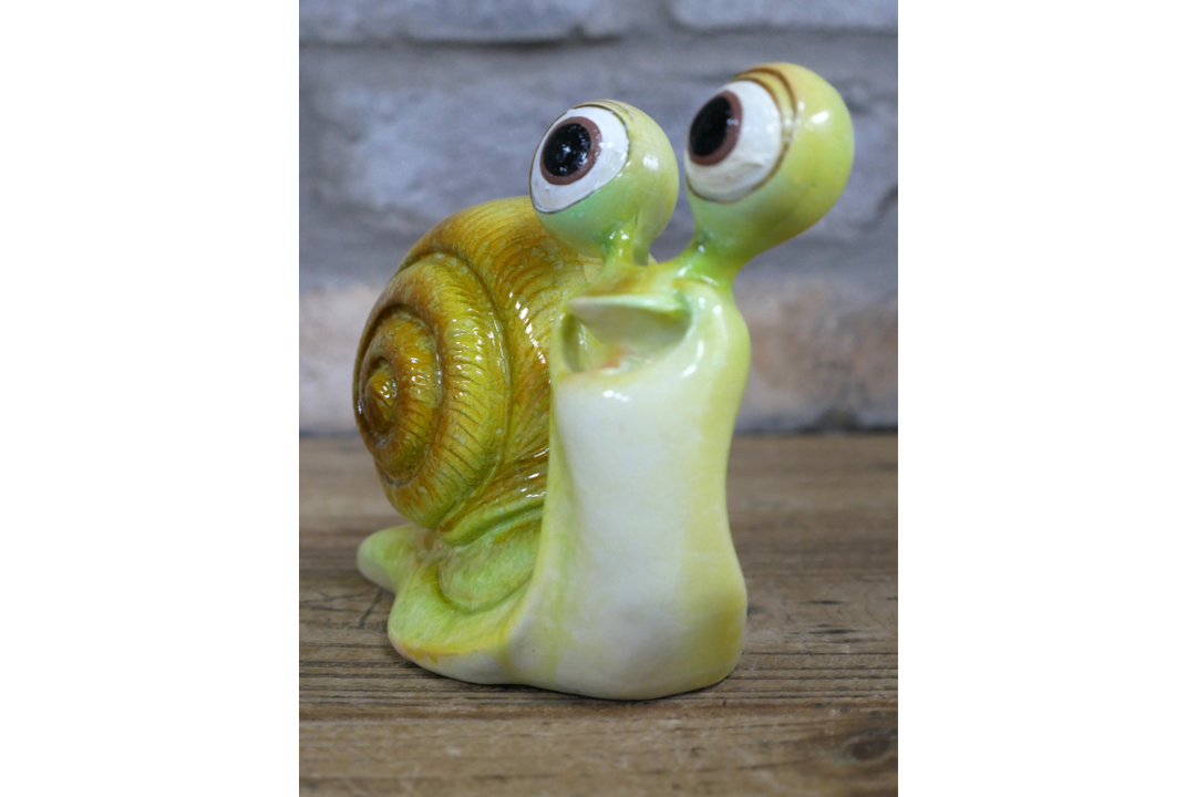 Big Eyes Snail Figurine | Whimsical Decorative Garden & Home Accent