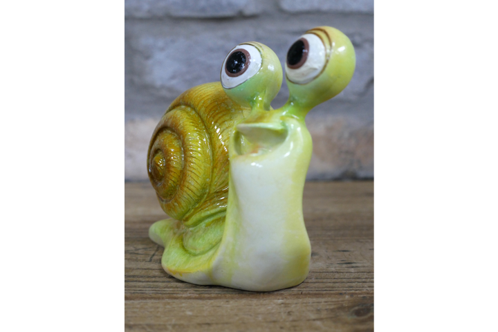 Big Eyes Snail Figurine | Whimsical Decorative Garden & Home Accent