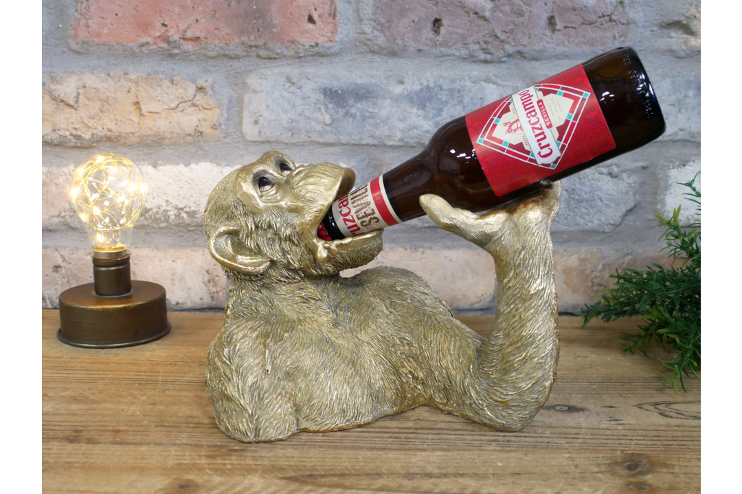Monkey Bottle Holder – Decorative Animal Wine & Bottle Stand Ornament