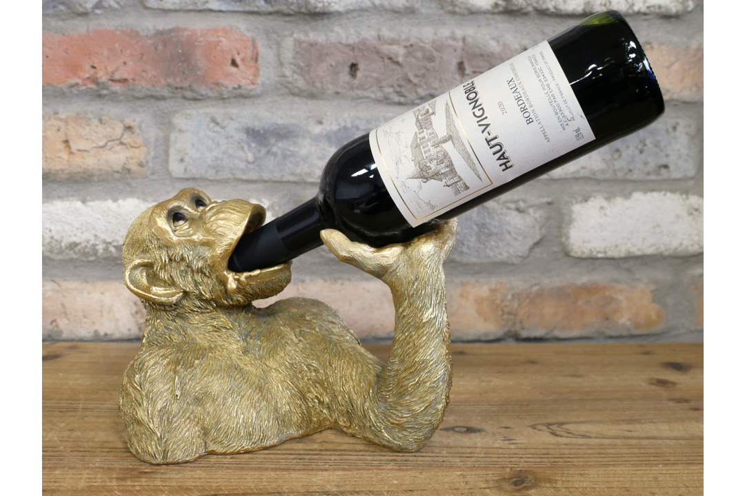 Monkey Bottle Holder – Decorative Animal Wine & Bottle Stand Ornament