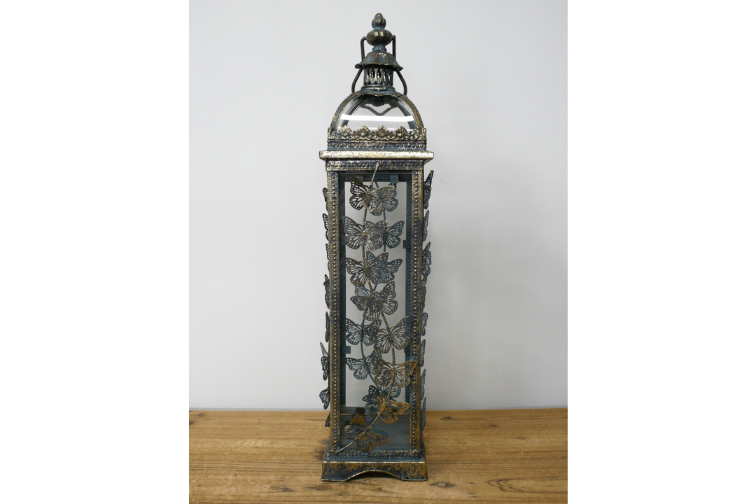 Tall Butterfly Lantern – Elegant Decorative Garden & Home Lantern