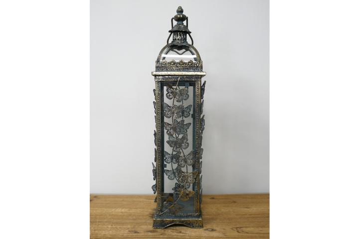 Tall Butterfly Lantern – Elegant Decorative Garden & Home Lantern