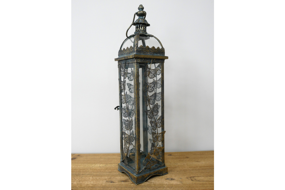 Tall Butterfly Lantern – Elegant Decorative Garden & Home Lantern