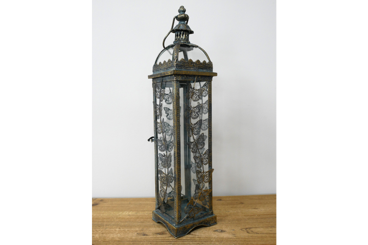 Tall Butterfly Lantern – Elegant Decorative Garden & Home Lantern