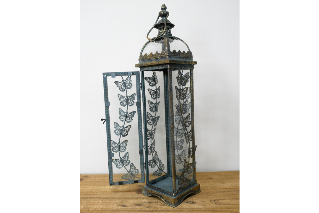 Tall Butterfly Lantern – Elegant Decorative Garden & Home Lantern
