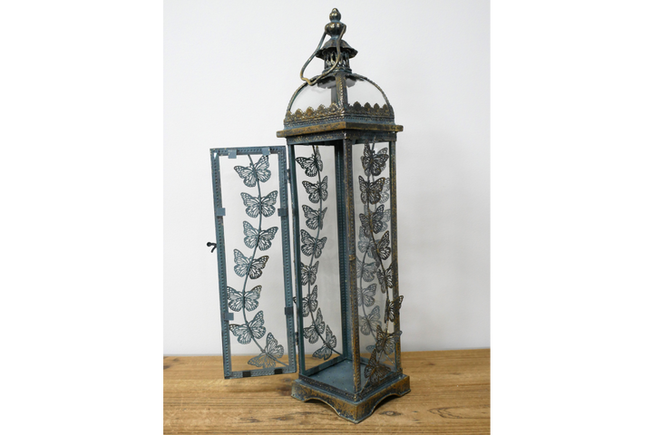 Tall Butterfly Lantern – Elegant Decorative Garden & Home Lantern