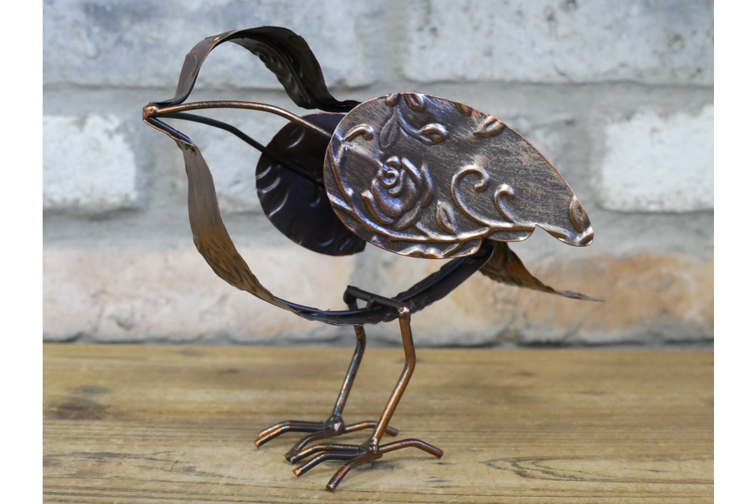 Decorative Bird Ornament Sculpture – Elegant Bird Figurine Home & Garden Décor | Indoor Outdoor Decorative Accent