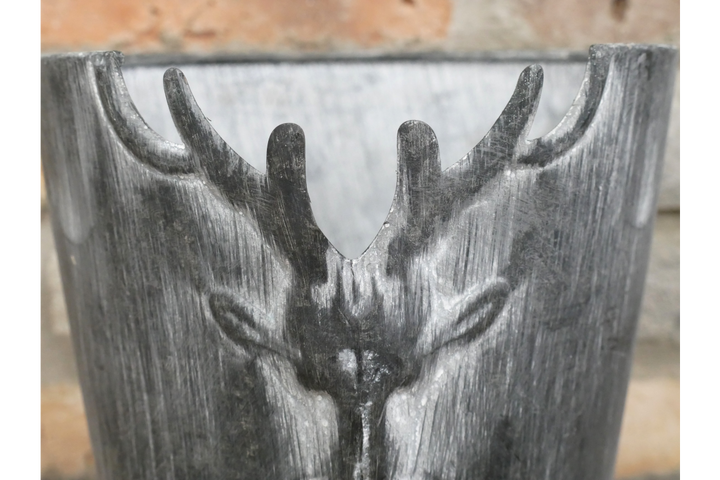 Set of 3 Stag Planters – Rustic Woodland Deer Garden Planter Set for Indoor & Outdoor Décor
