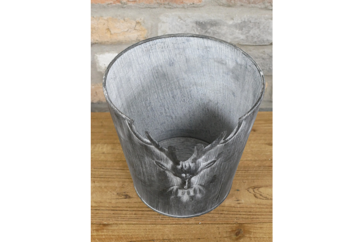 Set of 3 Stag Planters – Rustic Woodland Deer Garden Planter Set for Indoor & Outdoor Décor