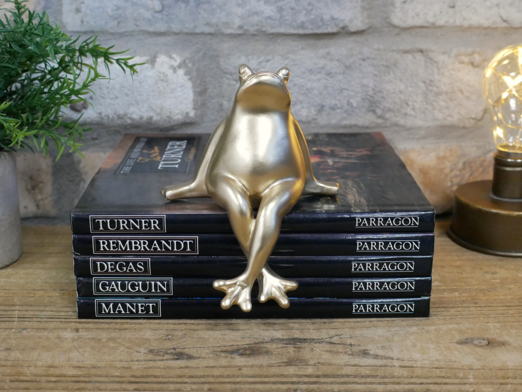 Sitting Frog Ornament – Decorative Garden & Home Frog Figurine
