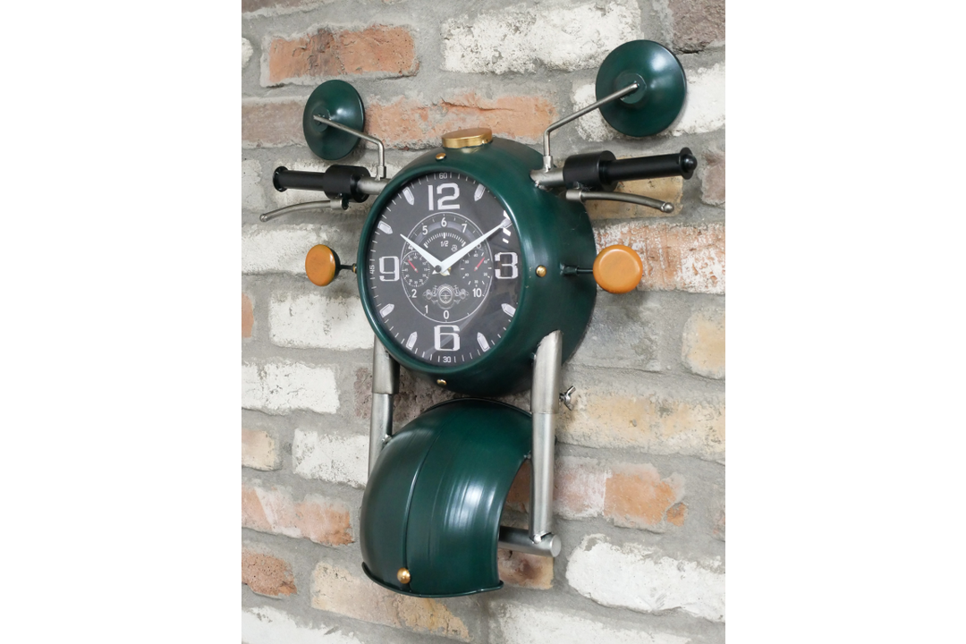 Motorbike Decorative Clock | Retro Motorcycle Style Wall & Table Timepiece