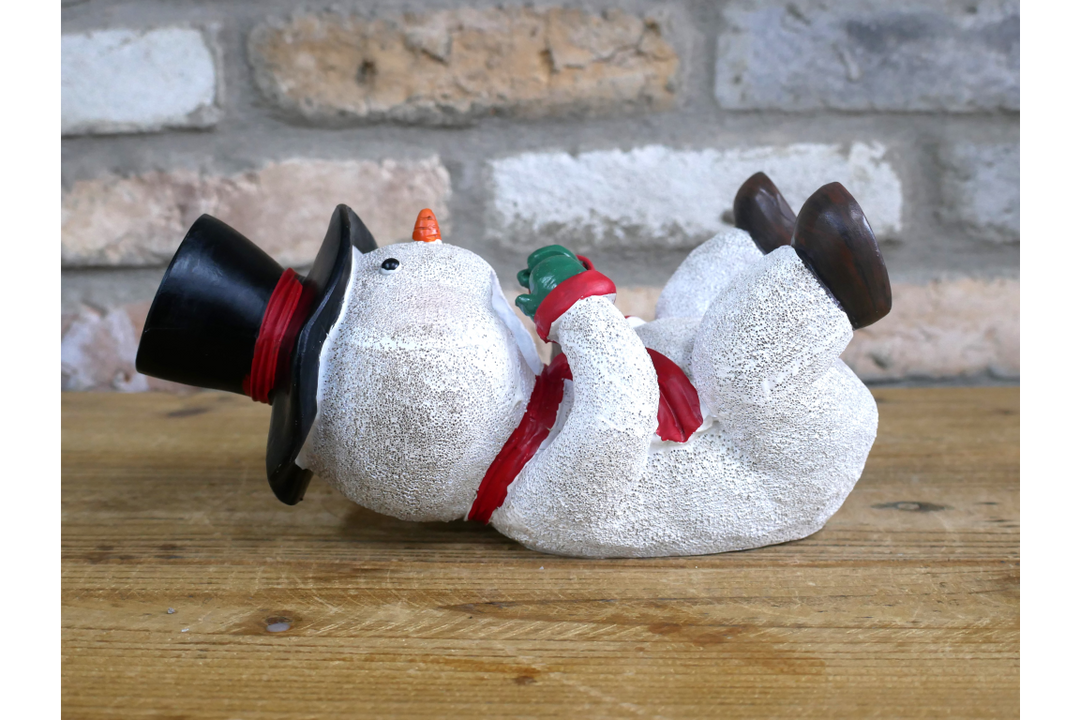 Festive Snowman Wine Holder – Christmas Bottle Holder & Decorative Tableto