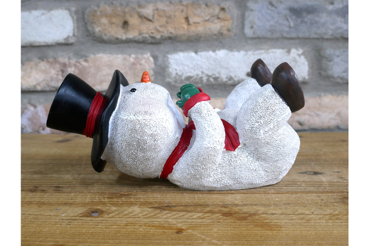 Festive Snowman Wine Holder – Christmas Bottle Holder & Decorative Tableto