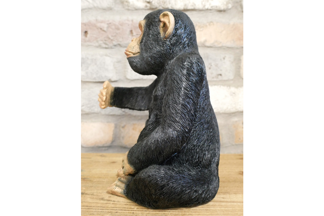 Black Monkey Bottle Holder – Resin Novelty Bar Decor for Home Bar, Garden Bar, Man Cave or Shed