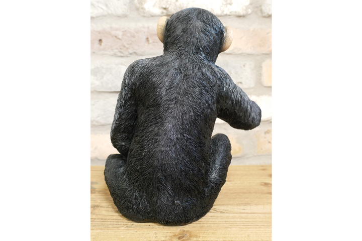 Black Monkey Bottle Holder – Resin Novelty Bar Decor for Home Bar, Garden Bar, Man Cave or Shed